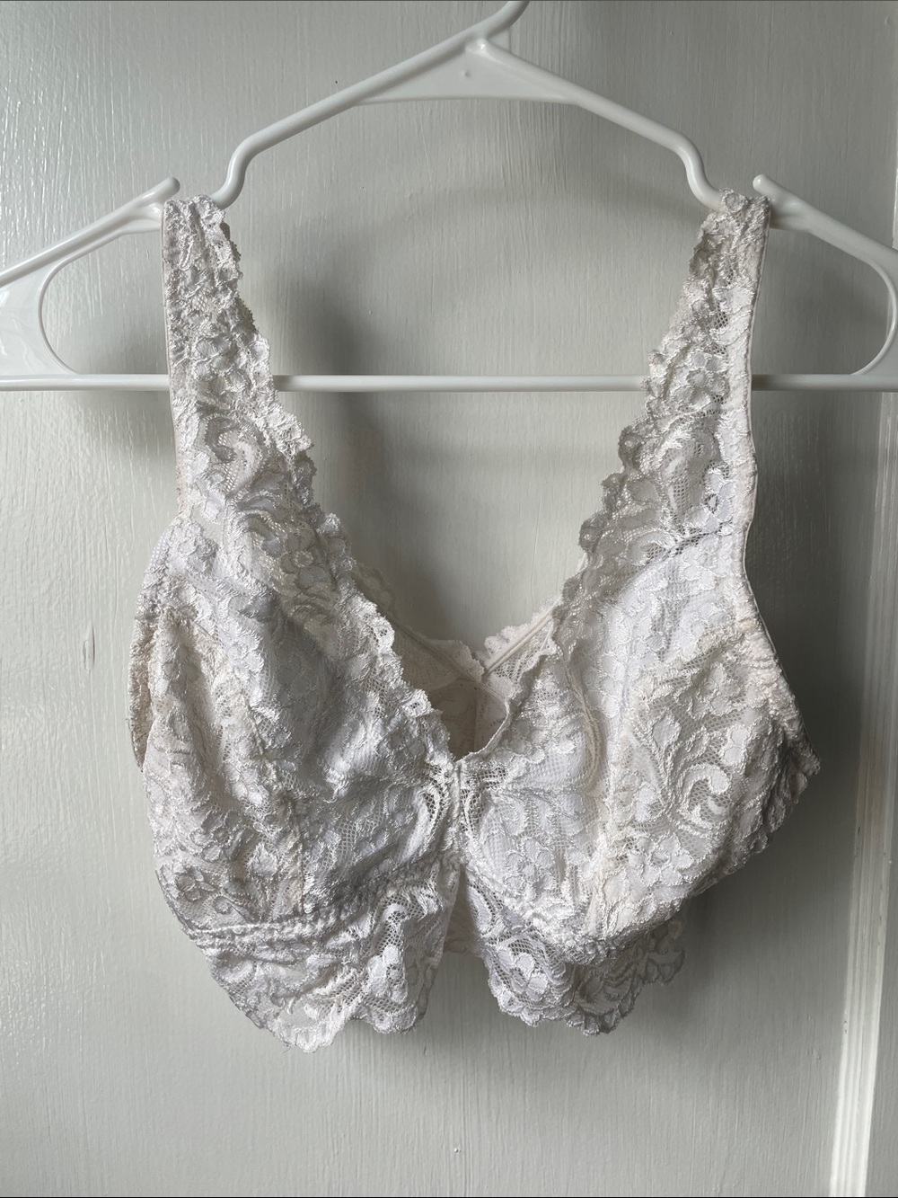 White Ivory Lace Bralette - Women's Intimates